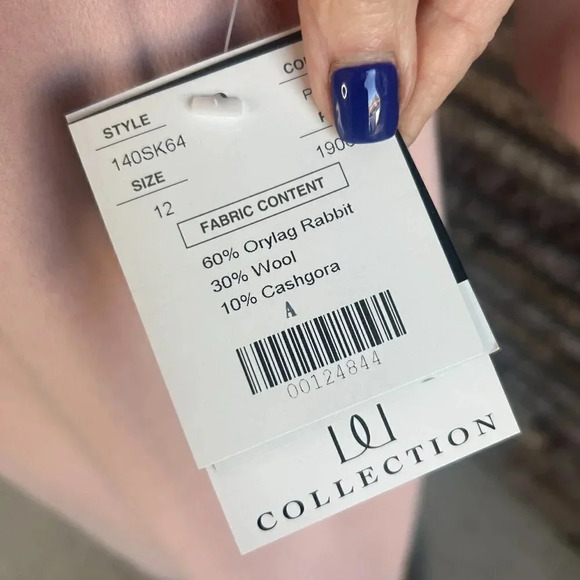 DD Collection Doncaster Rabbit Hair Cashmere Blend Pink Skirt Suit 12 - Picture 14 of 14